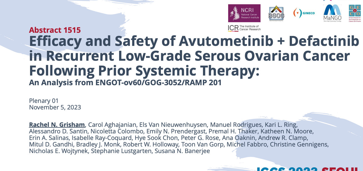 Efficacy and Safety of Avutometinib + Defactinib in Recurrent Low-Grade Serous Ovarian Cancer study